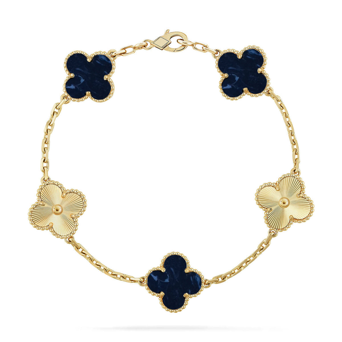 [Regal Gem]CLOVER 5 MOTIF PIETERSITE BRACELET COLLECTION