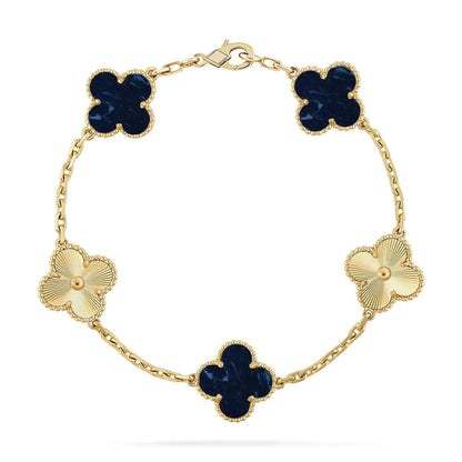 [Regal Gem]CLOVER 5 MOTIF PIETERSITE BRACELET COLLECTION