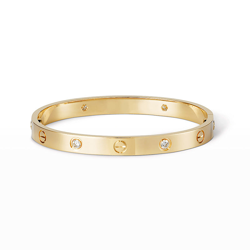 [Regal Gem]LOVE BRACELET 6.1MM 4 DIAMONDS