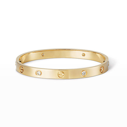 [Regal Gem]LOVE BRACELET 6.1MM 4 DIAMONDS
