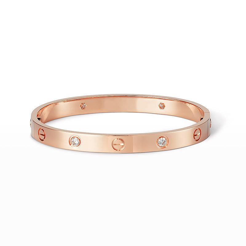 [Regal Gem]LOVE BRACELET 6.1MM 4 DIAMONDS