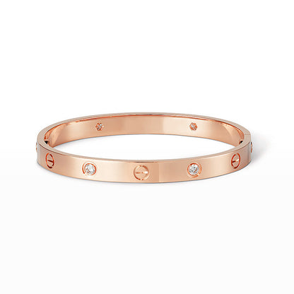 [Regal Gem]LOVE BRACELET 6.1MM 4 DIAMONDS