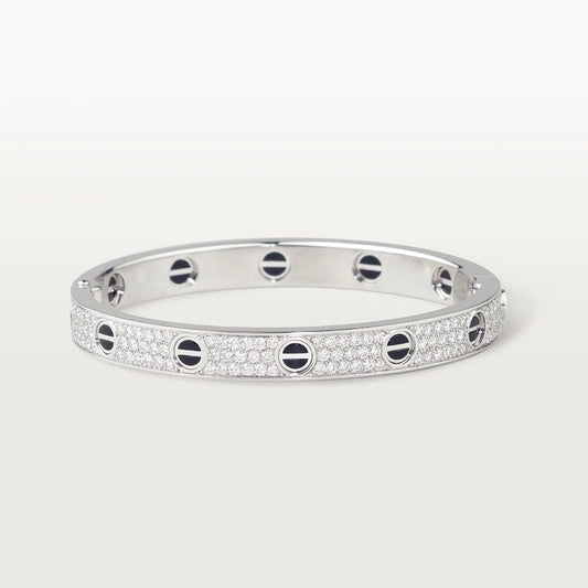 [Regal Gem]LOVE BRACELET 6.1MM DIAMOND-PAVED CERAMIC