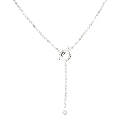 [Regal Gem]FINESSE SILVER DIAMOND NECKLACE