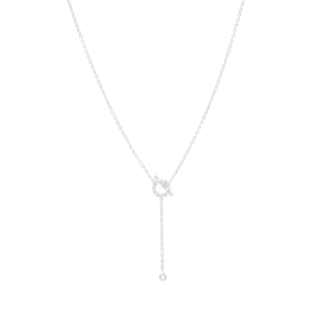 [Regal Gem]FINESSE SILVER DIAMOND NECKLACE