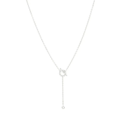 [Regal Gem]FINESSE SILVER DIAMOND NECKLACE