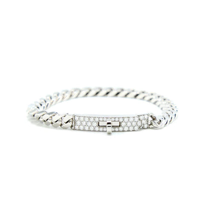 [Regal Gem]KELLY CHAIN SILVER DIAMOND BRACELET