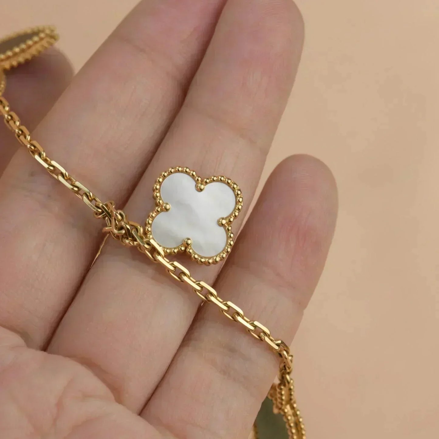 [Regal Gem]LUCKY SPRING 5 MOTIF GOLD BRACELET