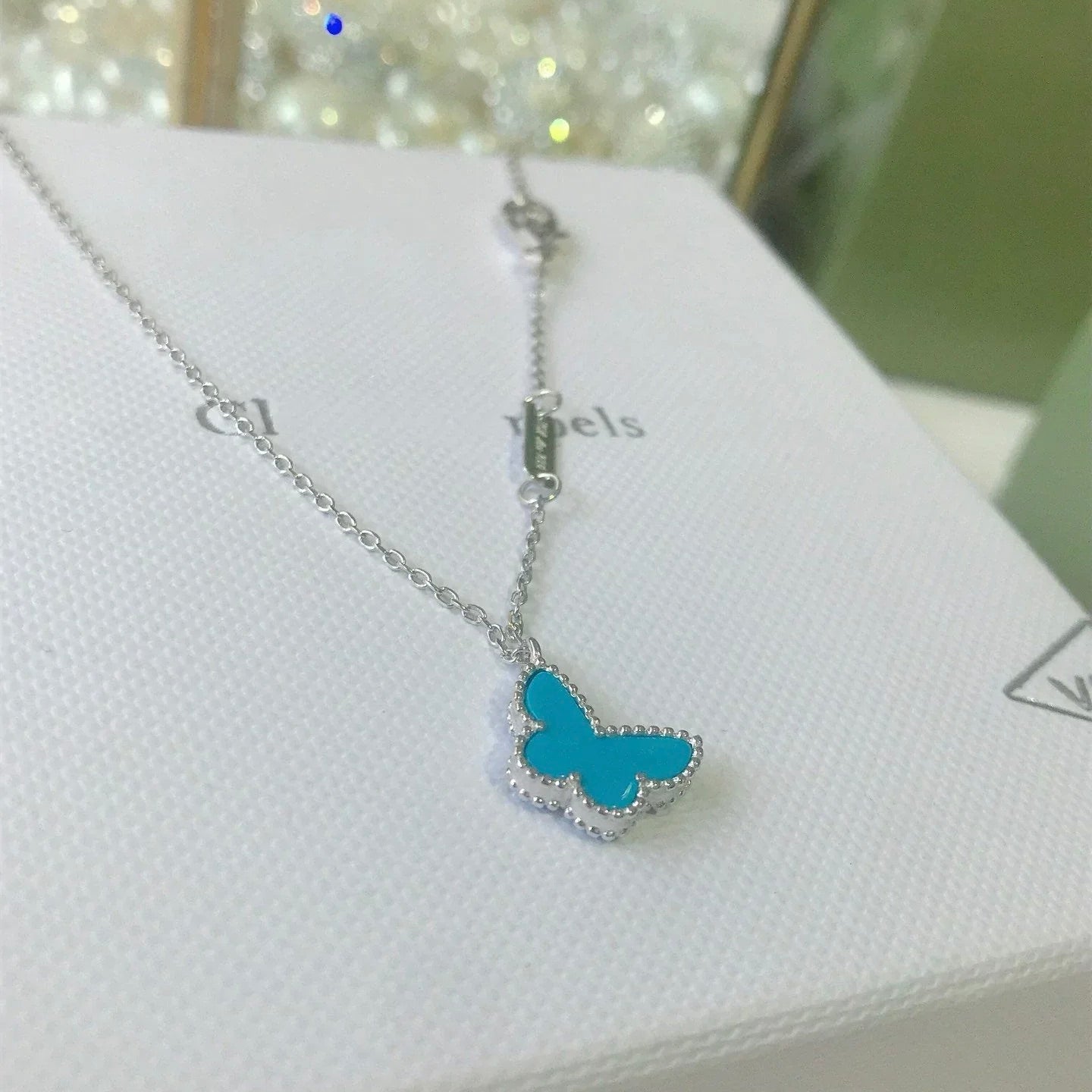 [Regal Gem]BUTTERFLY TURQUOISE BUTTERFLY BRACELET SILVER
