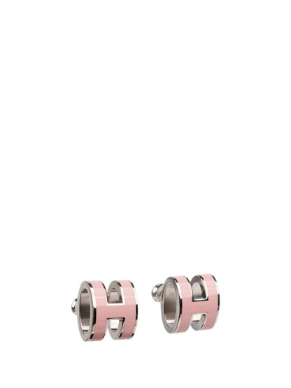 [Regal Gem]MINI POP H SILVER EARRINGS PINK
