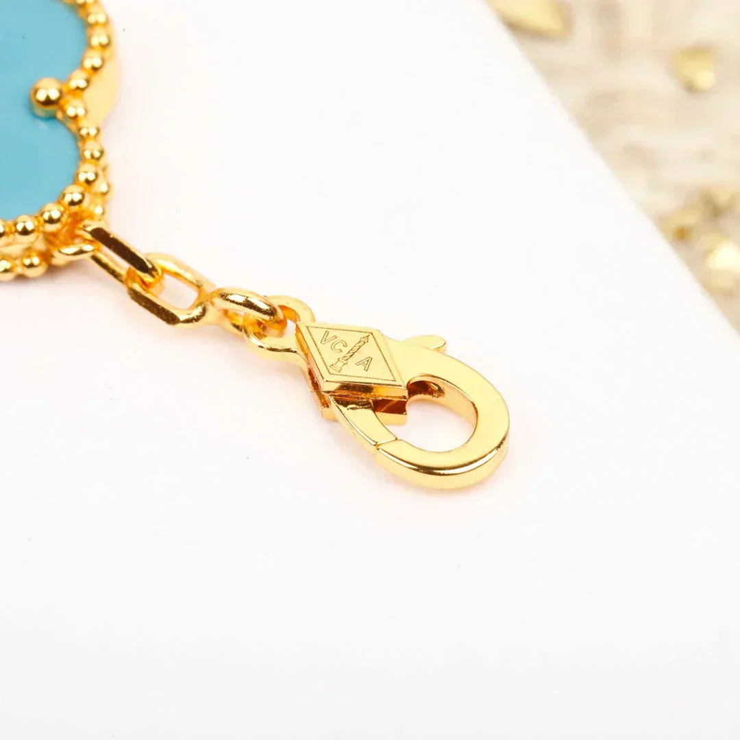 [Regal Gem] CLOVER 5 MOTIF TURQUOISE BRACELET COLLECTION