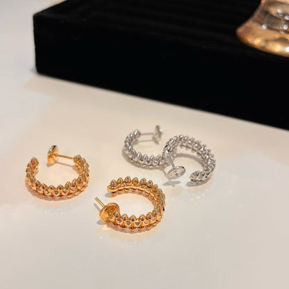 [Regal Gem]CLASH SMALL HOOP EARRINGS