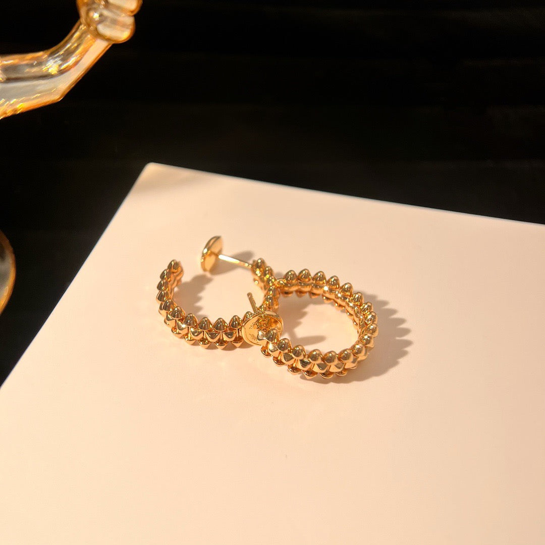 [Regal Gem]CLASH SMALL HOOP EARRINGS