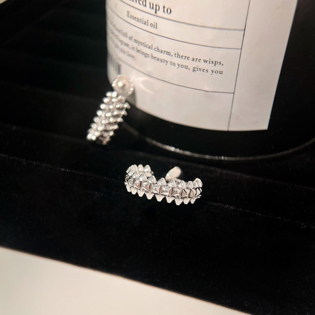 [Regal Gem]CLASH SMALL HOOP EARRINGS