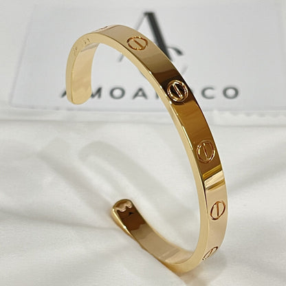 [Regal Gem]LOVE BRACELET 6.1MM OPEN CUFF