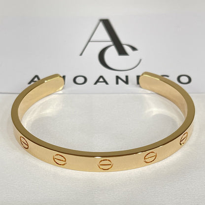 [Regal Gem]LOVE BRACELET 6.1MM OPEN CUFF