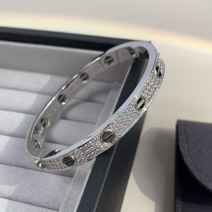 [Regal Gem]LOVE BRACELET 6.1MM DIAMOND-PAVED CERAMIC