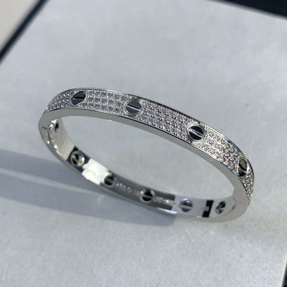 [Regal Gem]LOVE BRACELET 6.1MM DIAMOND-PAVED CERAMIC