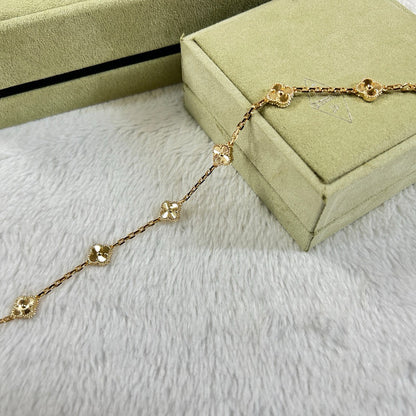 [Regal Gem]CLOVER 6 MOTIF DIAMOND BRACELET