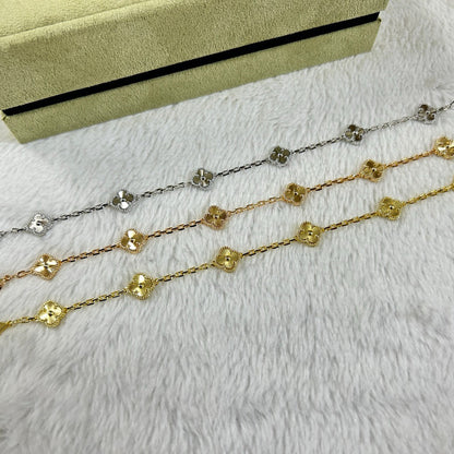 [Regal Gem]CLOVER 6 MOTIF DIAMOND BRACELET