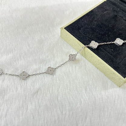 [Regal Gem]CLOVER 6 MOTIF DIAMOND BRACELET