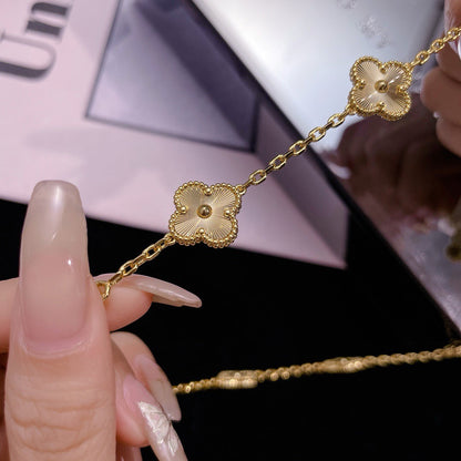[Regal Gem]CLOVER 10 MOTIFS LASER NECKLACE