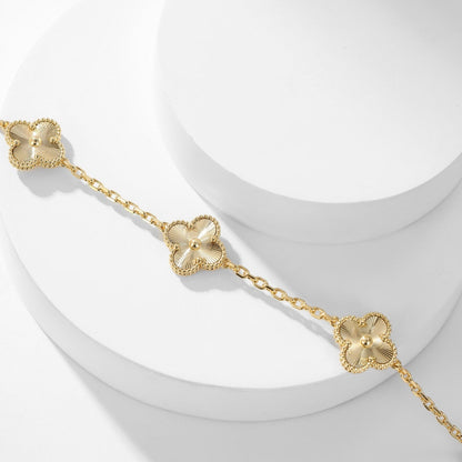 [Regal Gem]CLOVER 10 MOTIFS LASER NECKLACE