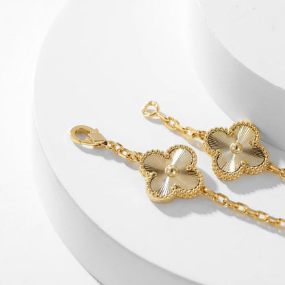 [Regal Gem]CLOVER 10 MOTIFS LASER NECKLACE
