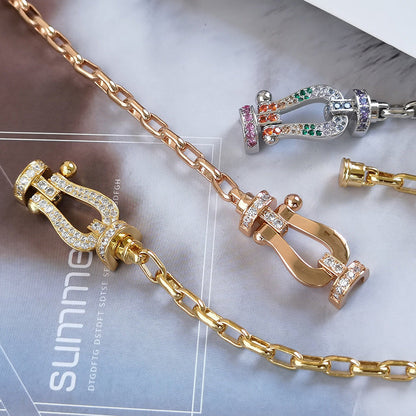 [Regal Gem]FORCE LARGE HORSESHOE CLASP  METAL BRACELET