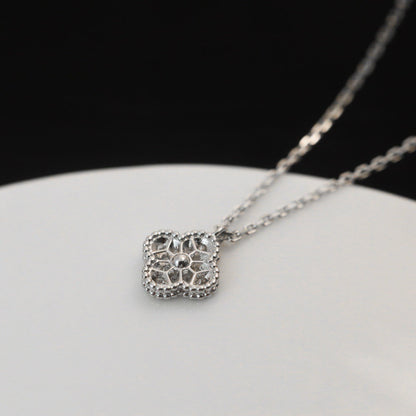[Regal Gem]CLOVER MINI 9.5MM PENDANT DIAMOND NECKLACE