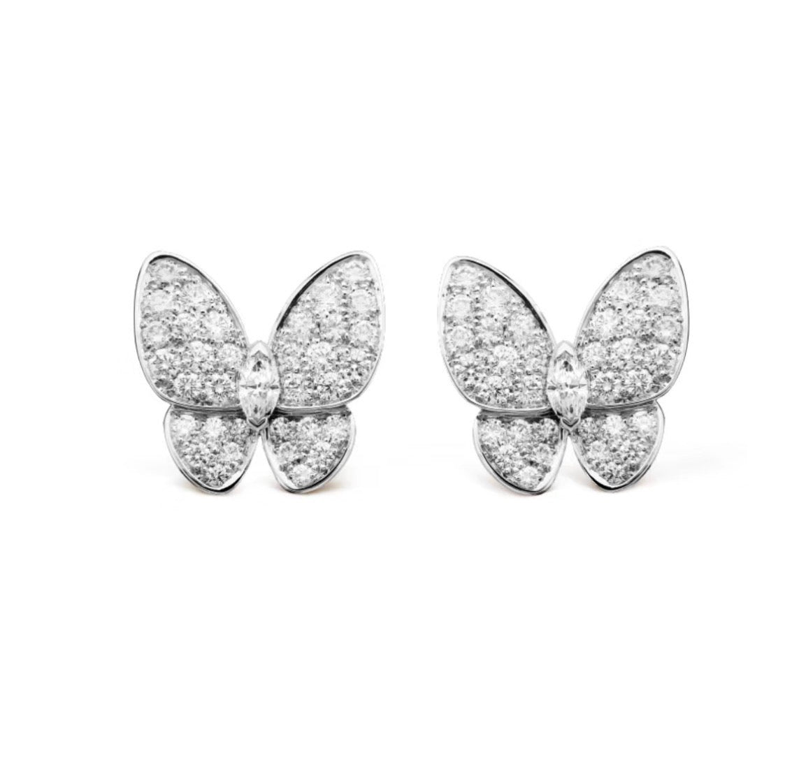 [Regal Gem]BUTTERFLY ALL DIAMOND EARRINGS