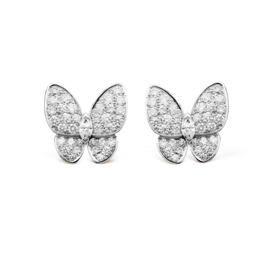 [Regal Gem]BUTTERFLY ALL DIAMOND EARRINGS