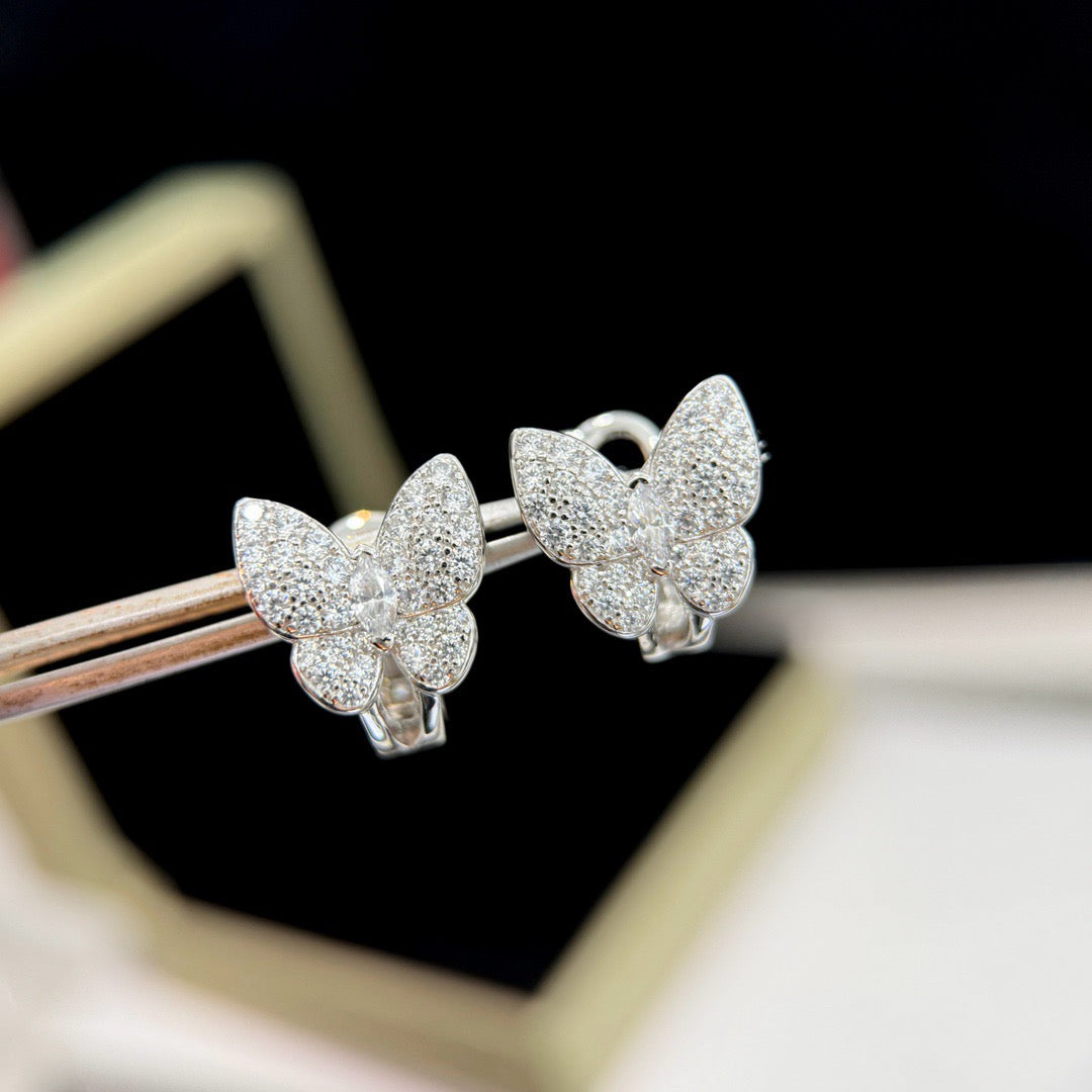 [Regal Gem]BUTTERFLY ALL DIAMOND EARRINGS