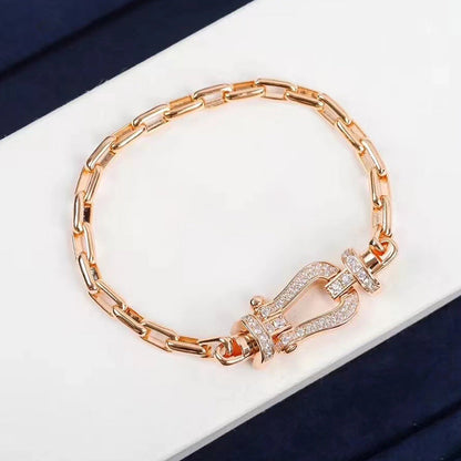 [Regal Gem]FORCE LARGE HORSESHOE CLASP  METAL BRACELET