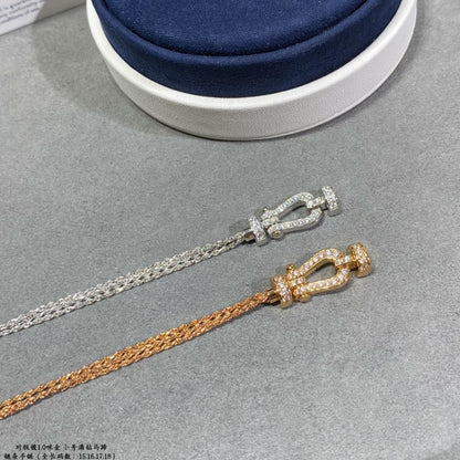 [Regal Gem]FORCE SMALL HORSESHOE  DIAMOND CHAIN ROPE BRACELET
