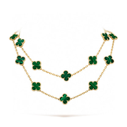 [Regal Gem]CLOVER 20 MOTIFS MALACHITE GOLD