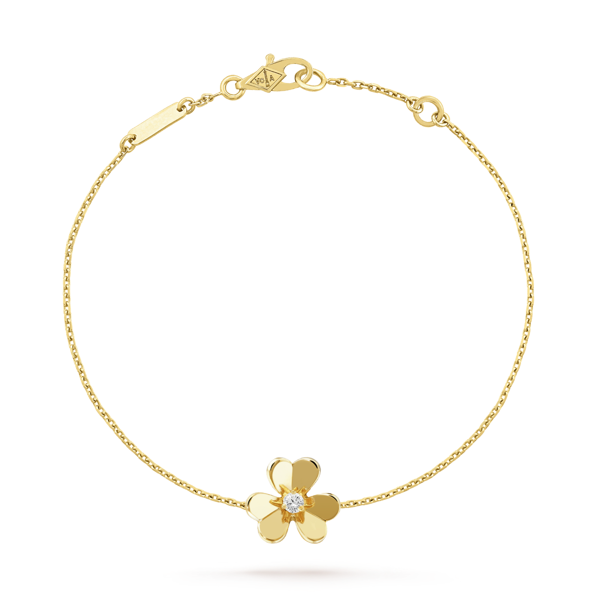[Regal Gem]FRIVOLE GOLD FLOWER PINK MALACHITE BRACELET