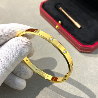 [Regal Gem]LOVE BRACELET 6.1MM 10 DIAMONDS