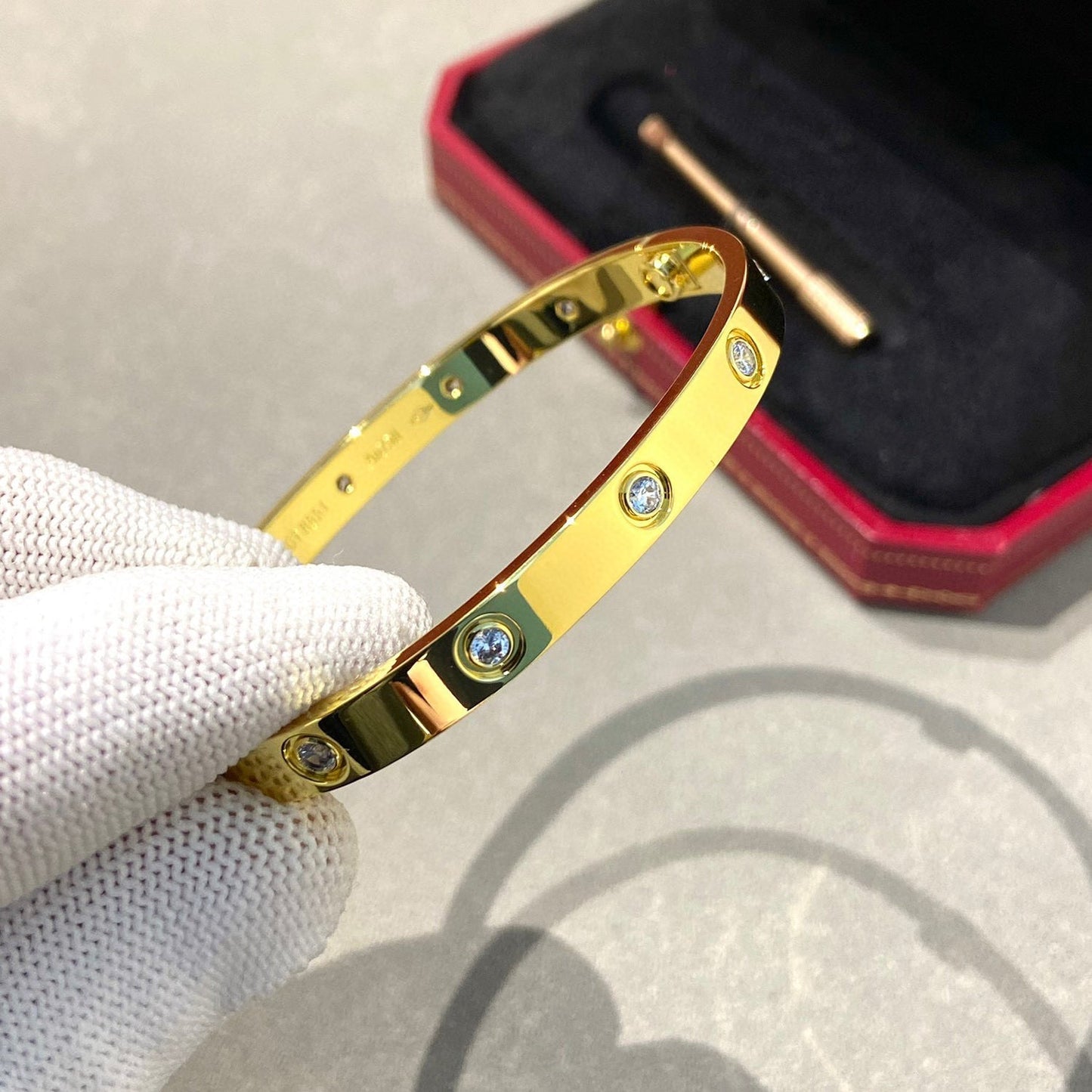 [Regal Gem]LOVE BRACELET 6.1MM 10 DIAMONDS