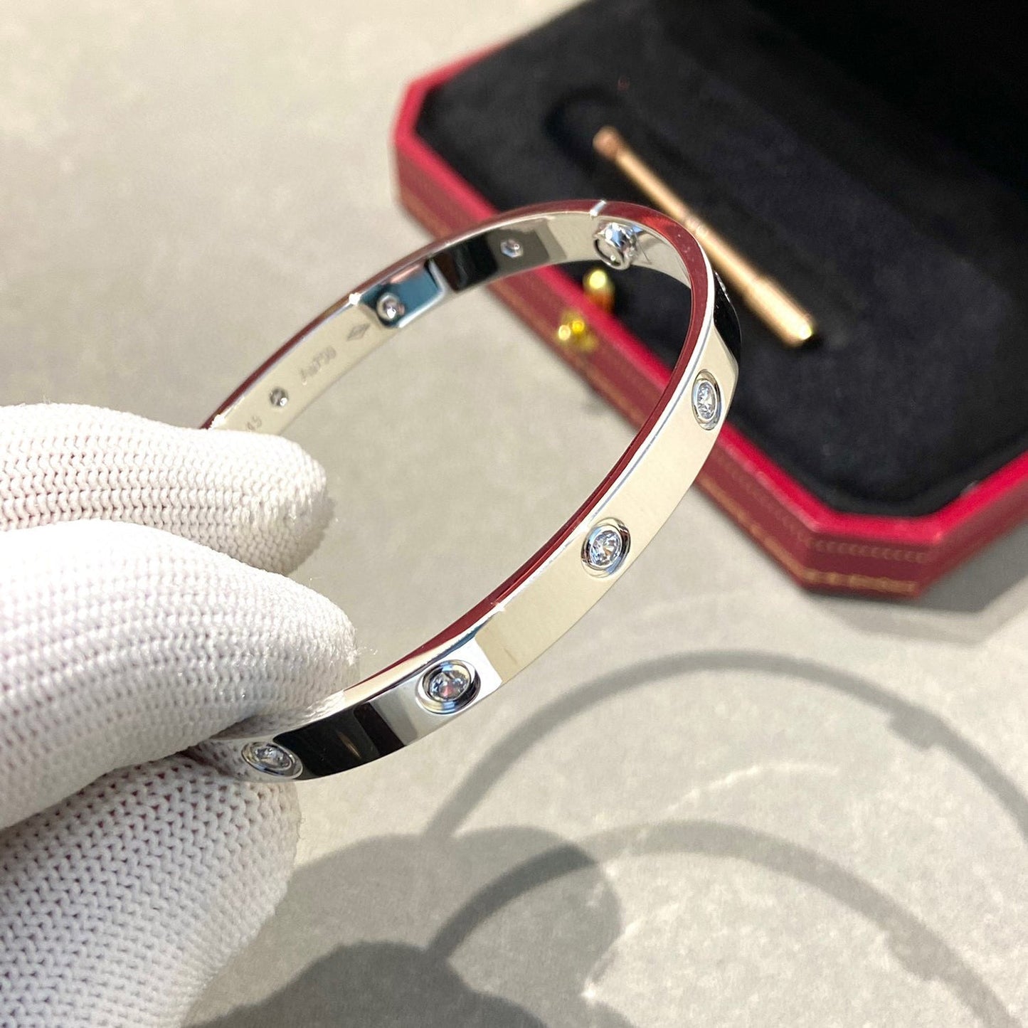[Regal Gem]LOVE BRACELET 6.1MM 10 DIAMONDS