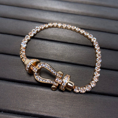 [Regal Gem]FORCE  HORSESHOE  DIAMOND TENNIS BRACELET