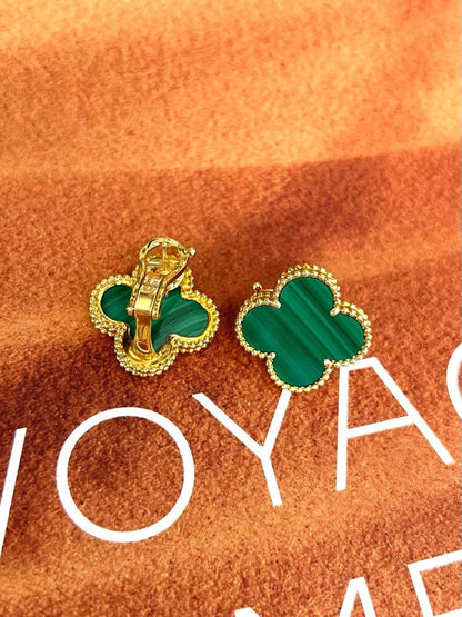 [Regal Gem] CLOVER LARGE (20mm) 1 MOTIFS GREENER MOP STUD EARRINGS