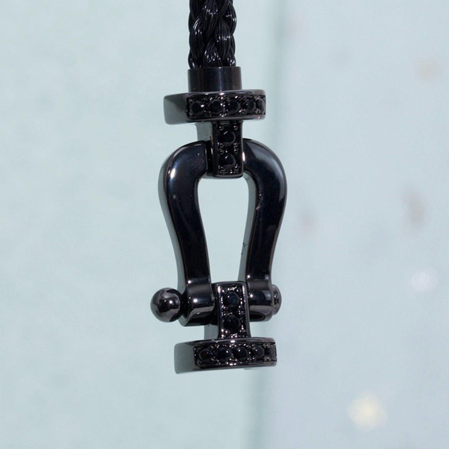 [Regal Gem]FORCE LARGE SERIES HORSESHOE BLACK SAMURAI BRACELET