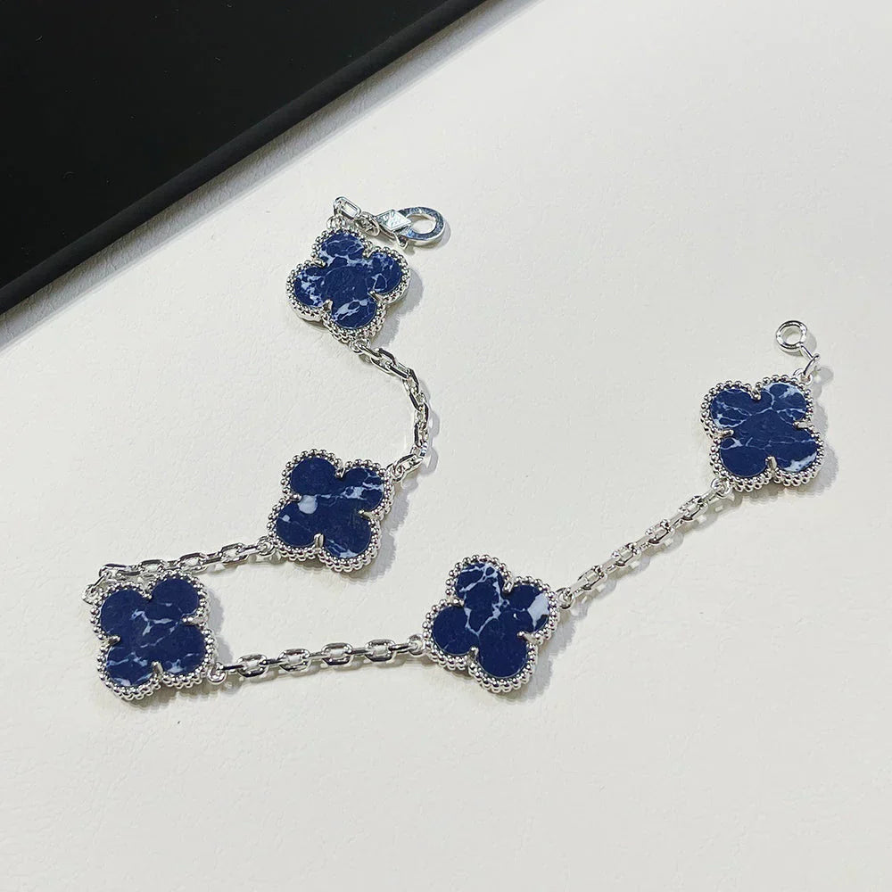 [Regal Gem]CLOVER 5 MOTIF PIETERSITE BRACELET COLLECTION