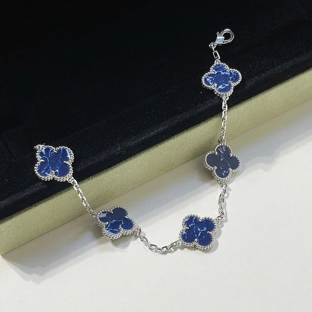 [Regal Gem]CLOVER 5 MOTIF PIETERSITE BRACELET COLLECTION