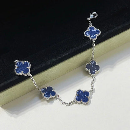 [Regal Gem]CLOVER 5 MOTIF PIETERSITE BRACELET COLLECTION