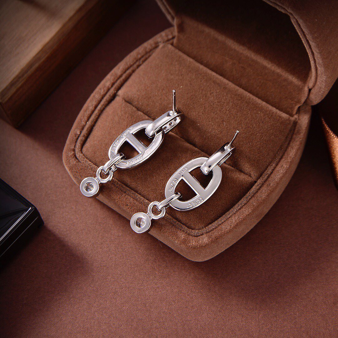 [Regal Gem]HM CHAINE DIAMOND EARRINGS