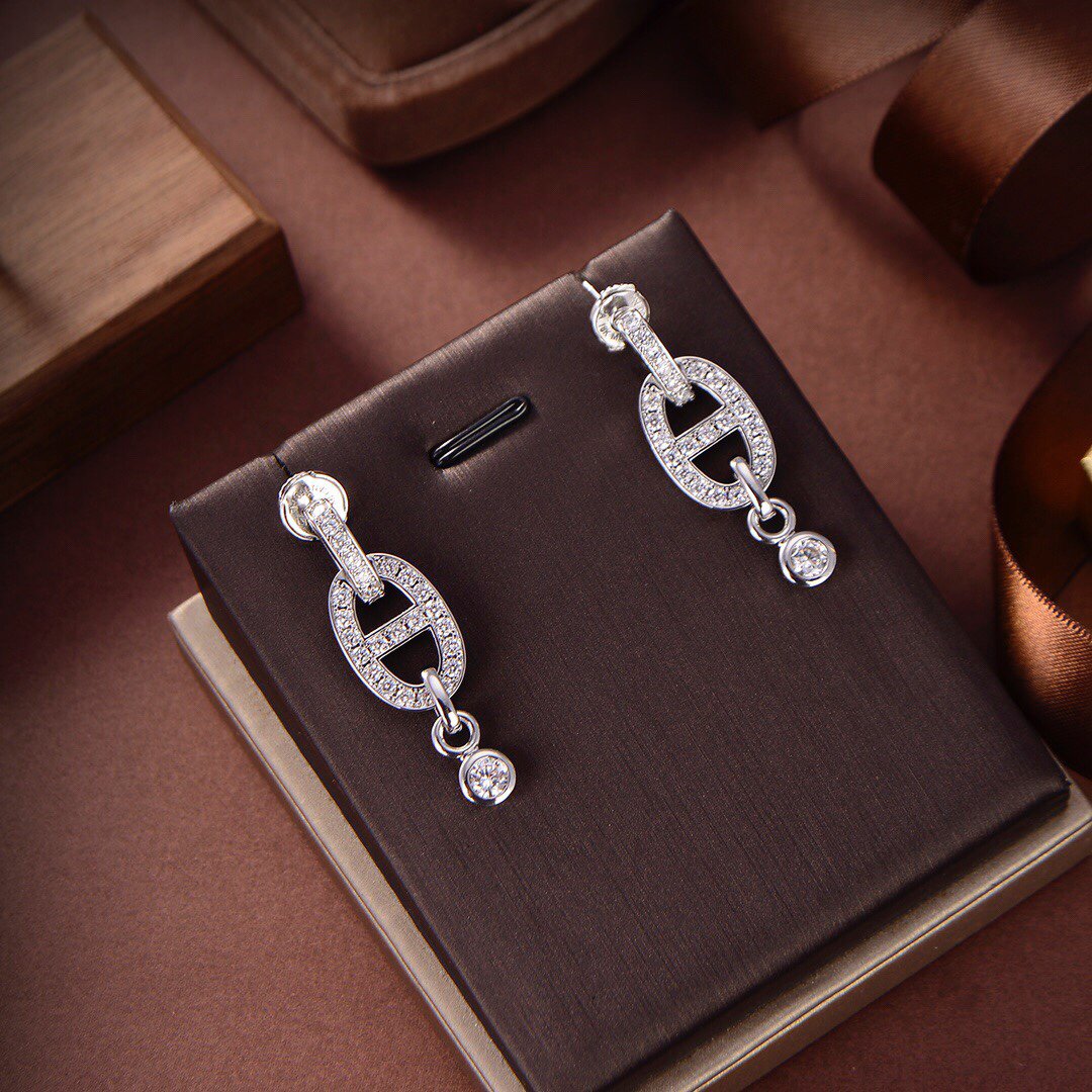 [Regal Gem]HM CHAINE DIAMOND EARRINGS
