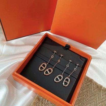 [Regal Gem]CHAINE TASSEL EARRINGS
