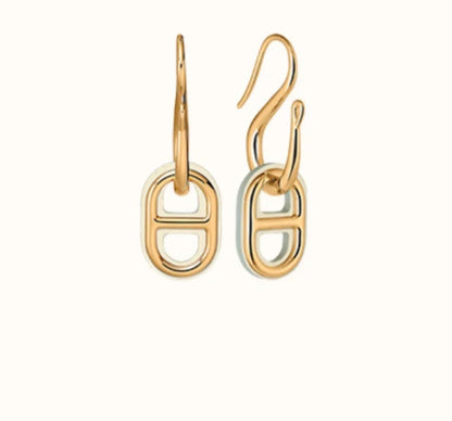 [Regal Gem]HM O'MAILLON GOLD EARRINGS